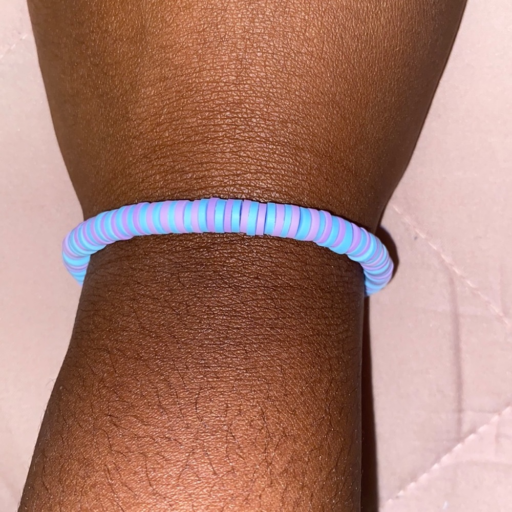 light purple and light blue bracelet